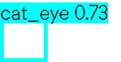 Graphic depiction of AI label, stating Cat_Eye 0.73
