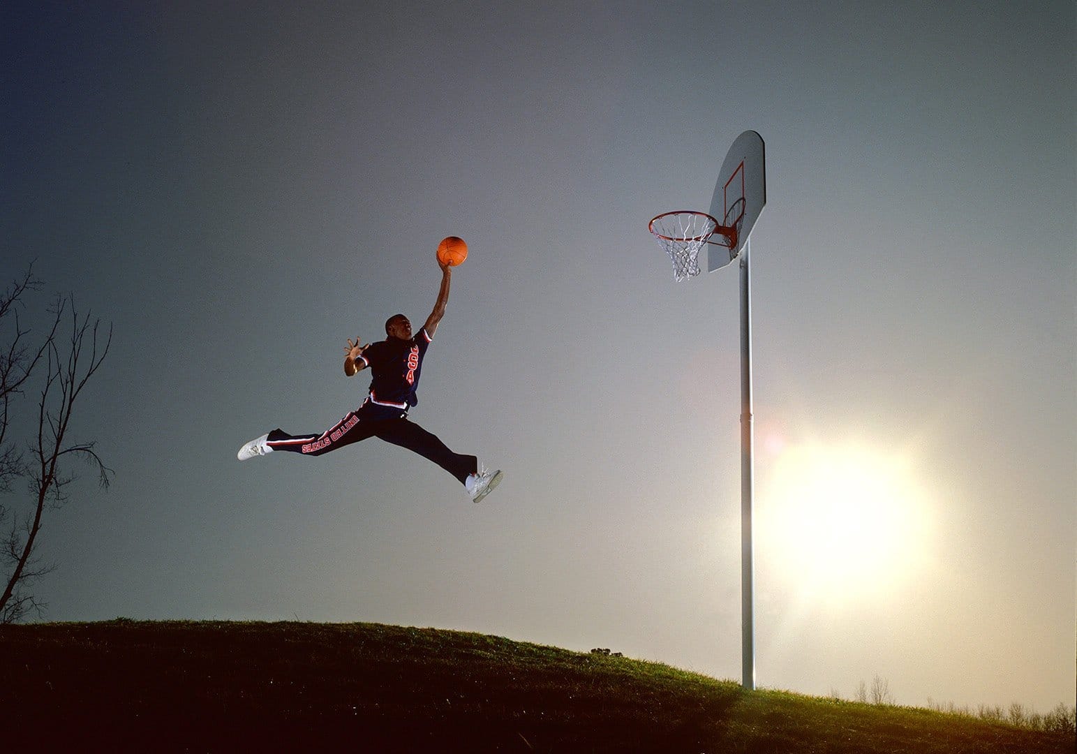 Michael Jordan jump for basketbal