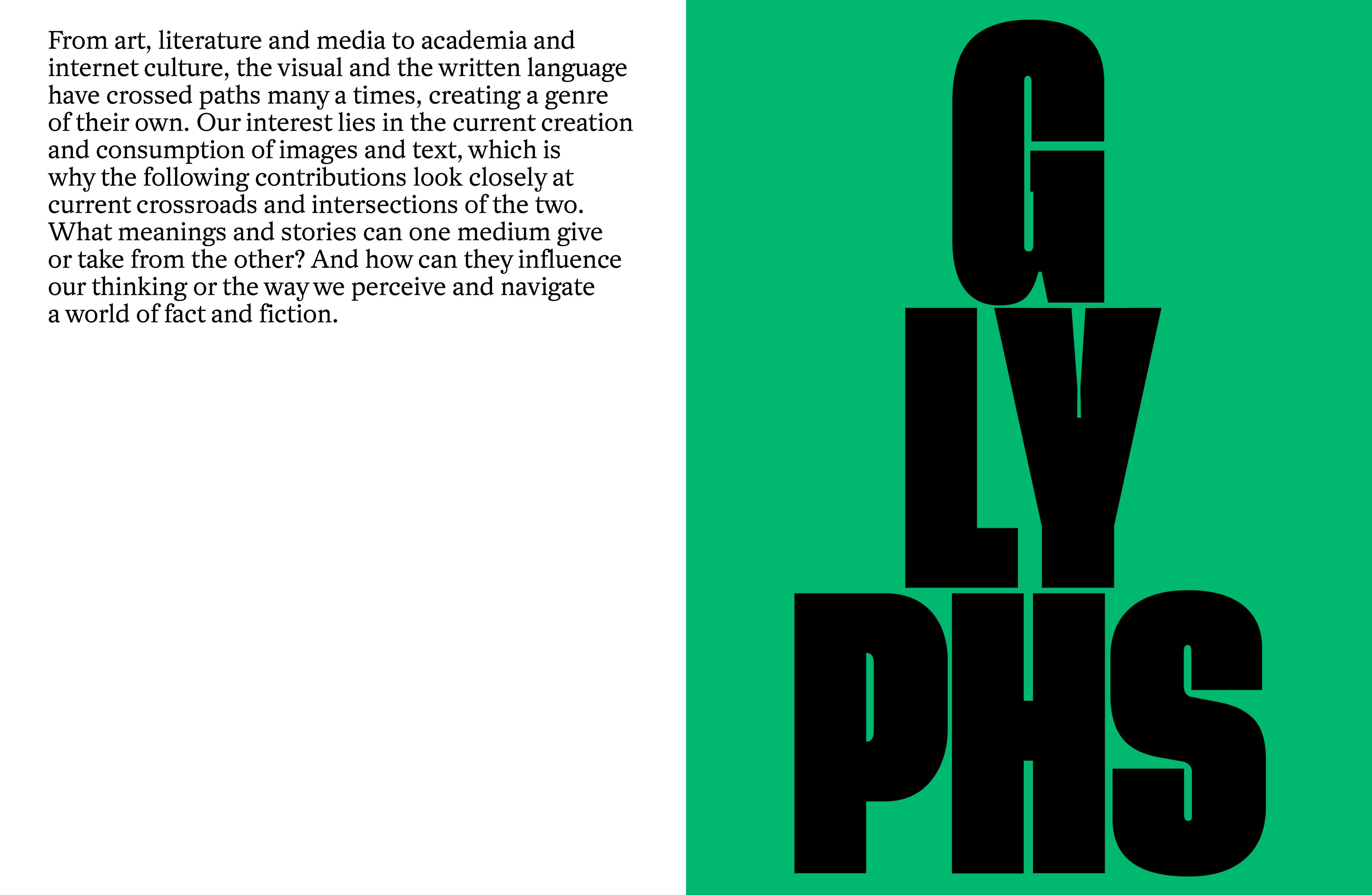 Foam Magazine #60 – Glyphs spread