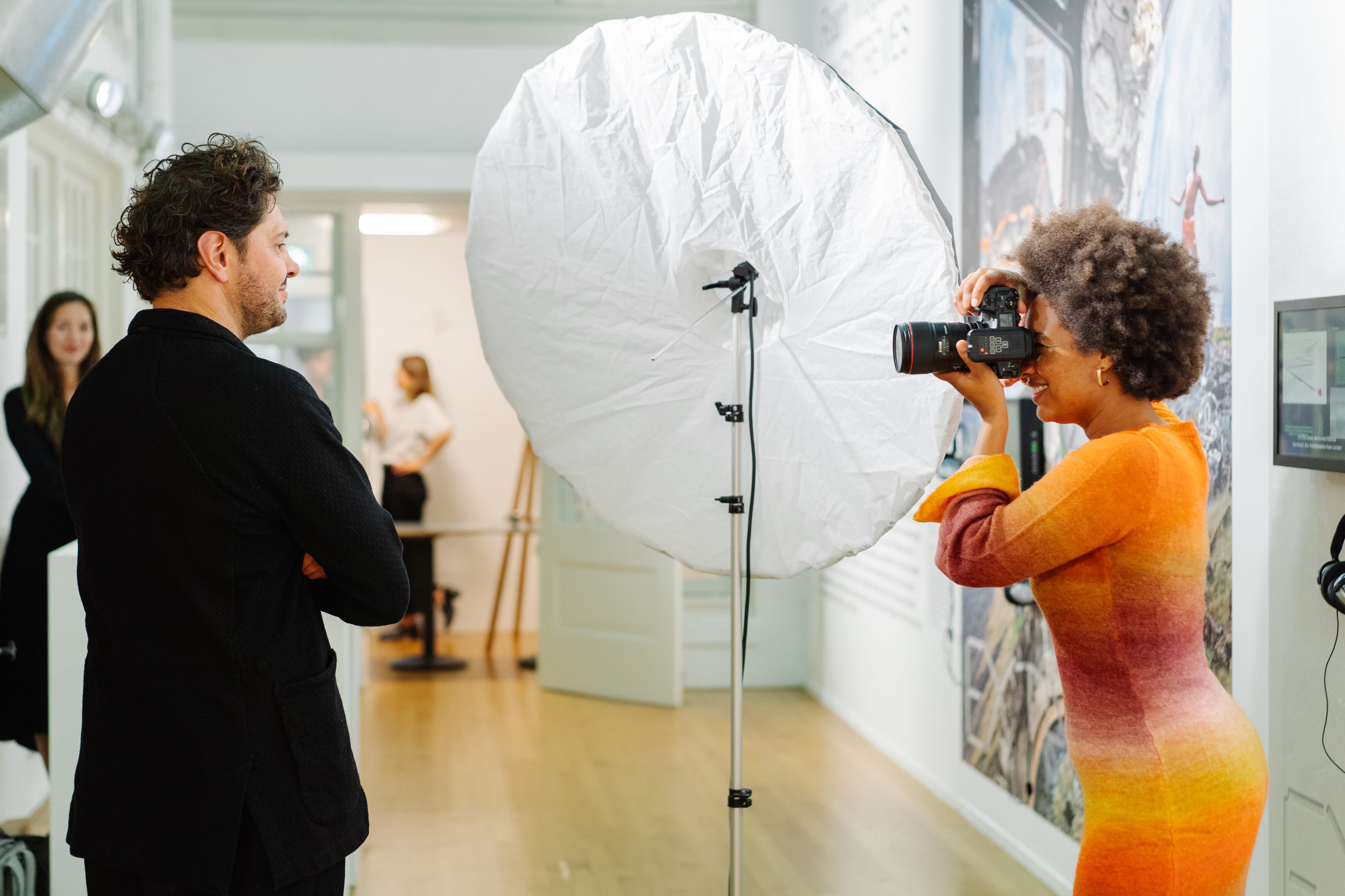 Portrait session with Club Foam members